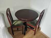 Mesa e 4 cadeiras madeira