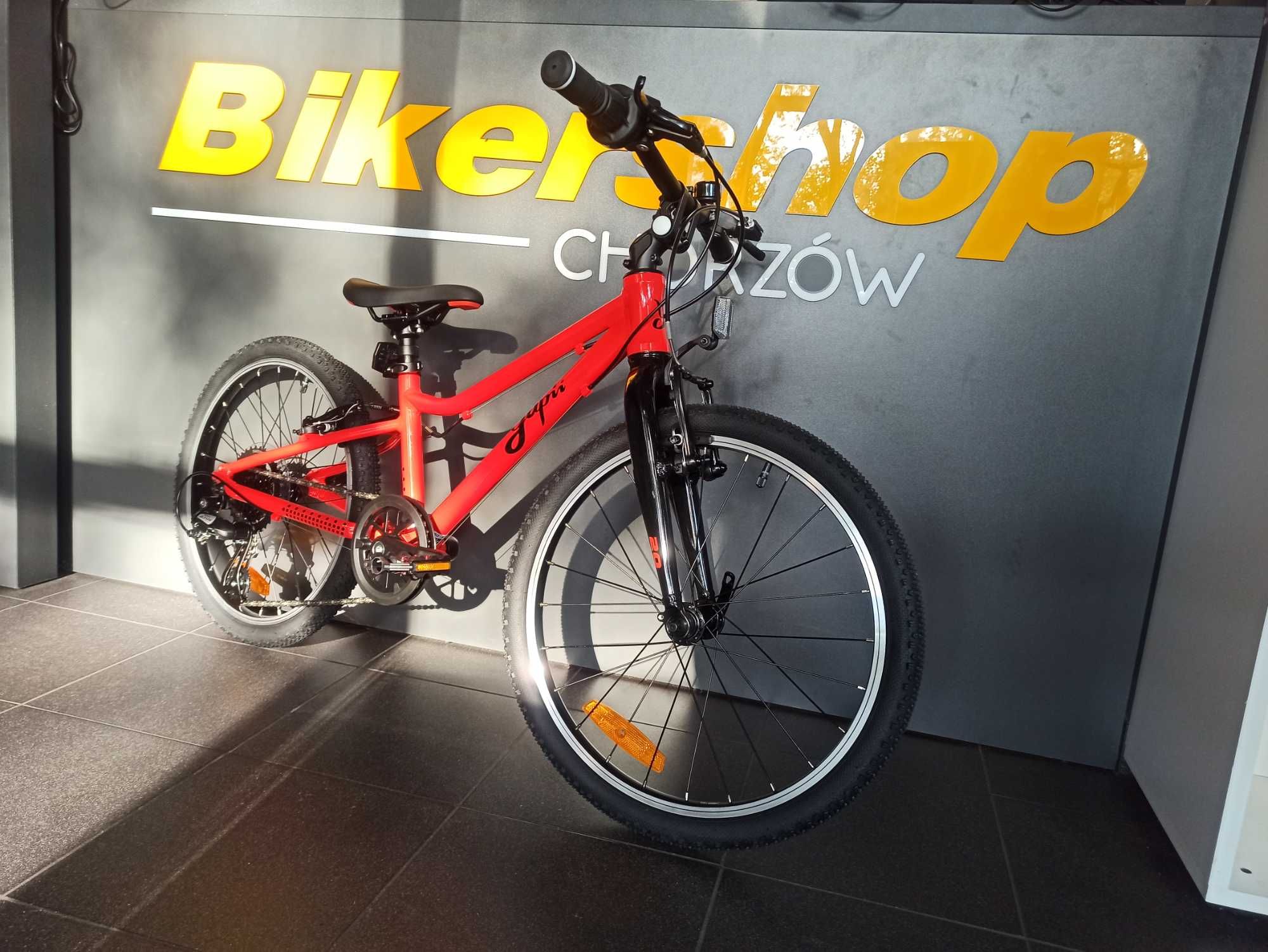 Nowy rower Yupii 20cali czerwony lekki waga 7,7kg dziecko 5-8lat