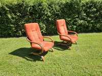 Fotele używane drewniano materiałowe 2 sztuki w cenie 200zl