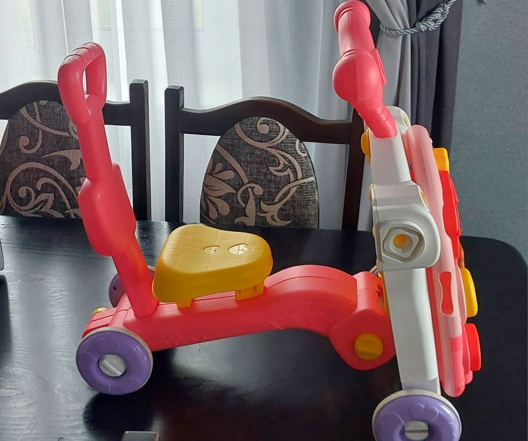 Багатофункціональні ходунки Woopie Baby 5 в 1 рожеві
