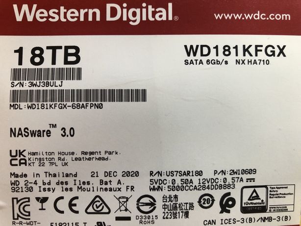 жестки диски WD Red Pro 18 и Seagate Exos C18