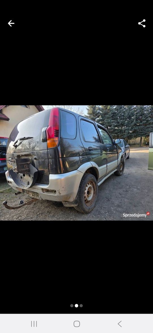 Silnik Daihatsu terios 1.3 2002r benzyna czesci terios