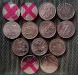 Lote moedas comemorativas