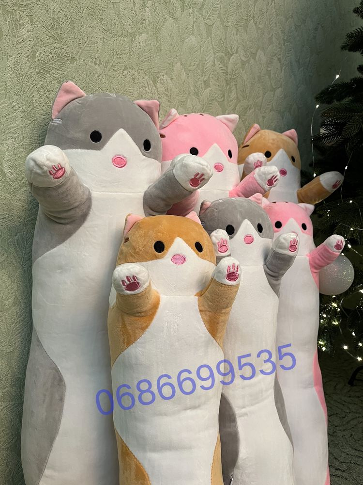 Кот батон 50,70,90,110,130 см ,панда, кіт батон, кот обнимашка