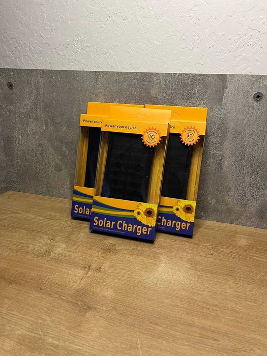 Повербанк на сонячній батареї! Power Bank + ліхтар! На 20.000 mAH.
