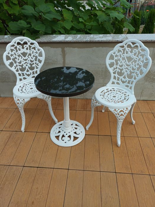 Żeliwny Komplet z Granitowym blatem