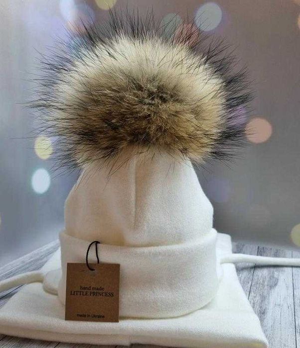 Набор зима шапочка шарф рукавички 0-6 років