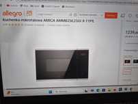 Mikrowela do zabudowy Amica