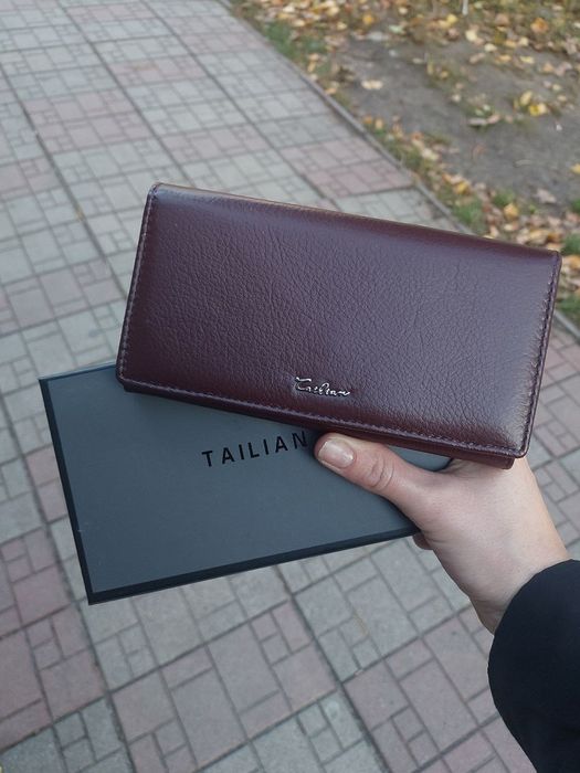 Гаманець жіночий Tailian шкіряний кошелек женский кожаный коричневый