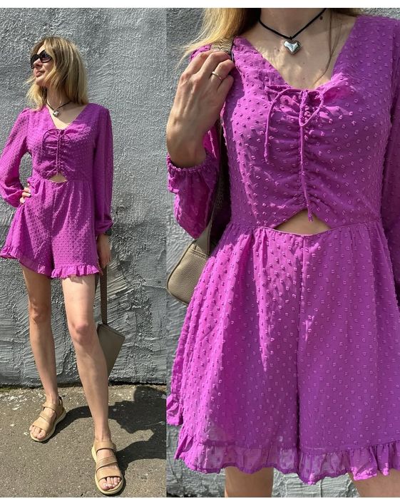 Платье с потайными шортами...ромпер