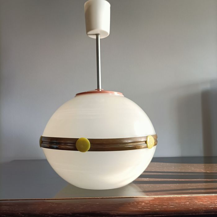 Stara lampa Polam Wilkasy - PRL, vintage, space age, new look, loft,