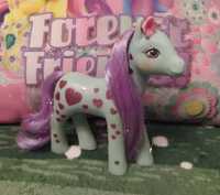 Vintage My Little Pony G1 Starflash 1989 Sweetheart Sister Brokatowa