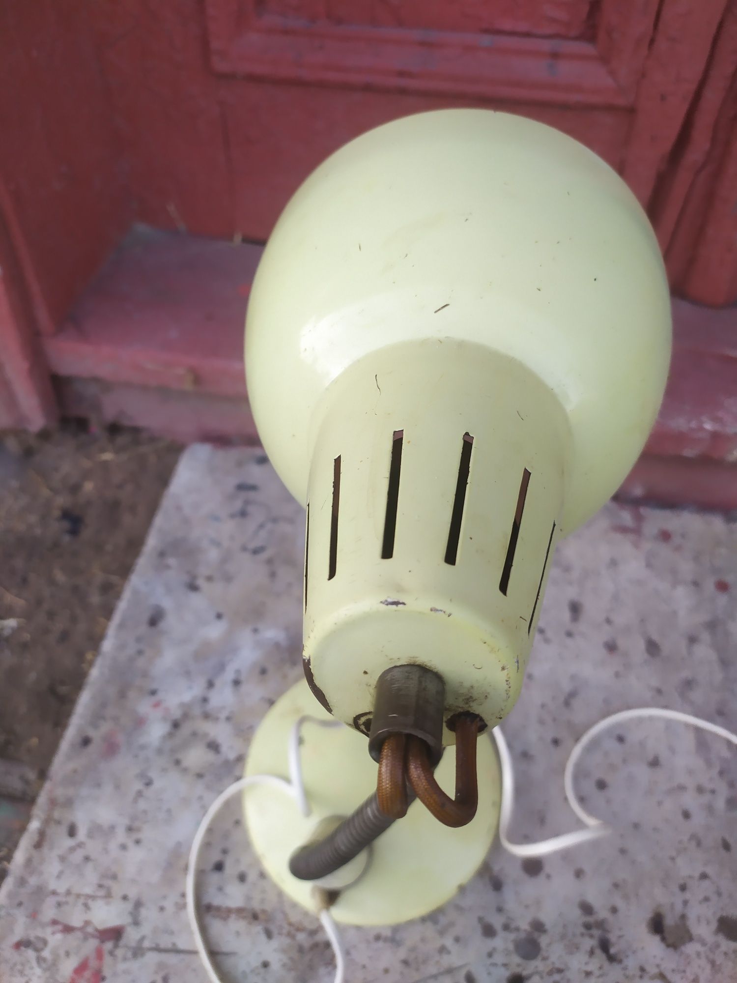 Stara lampa nocna na biurko . PRL