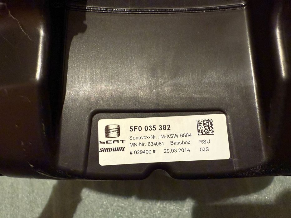 Subwoofer głośnik Seat Leon Cupra 5F głośnik bagażnika