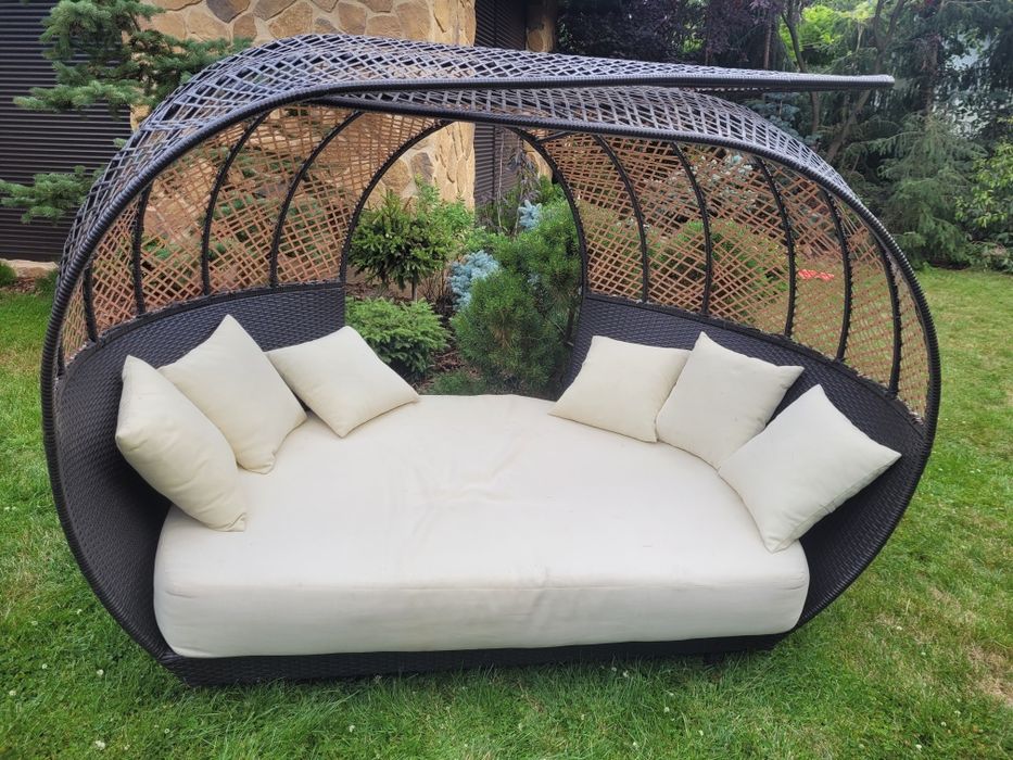 Leżanka łóżko ogrodowe maxi muszla ogrodową meble na ogrodowe