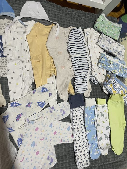 Пакет речей в пологовий, речі для новонародженого, чоловічок/сліп/боді