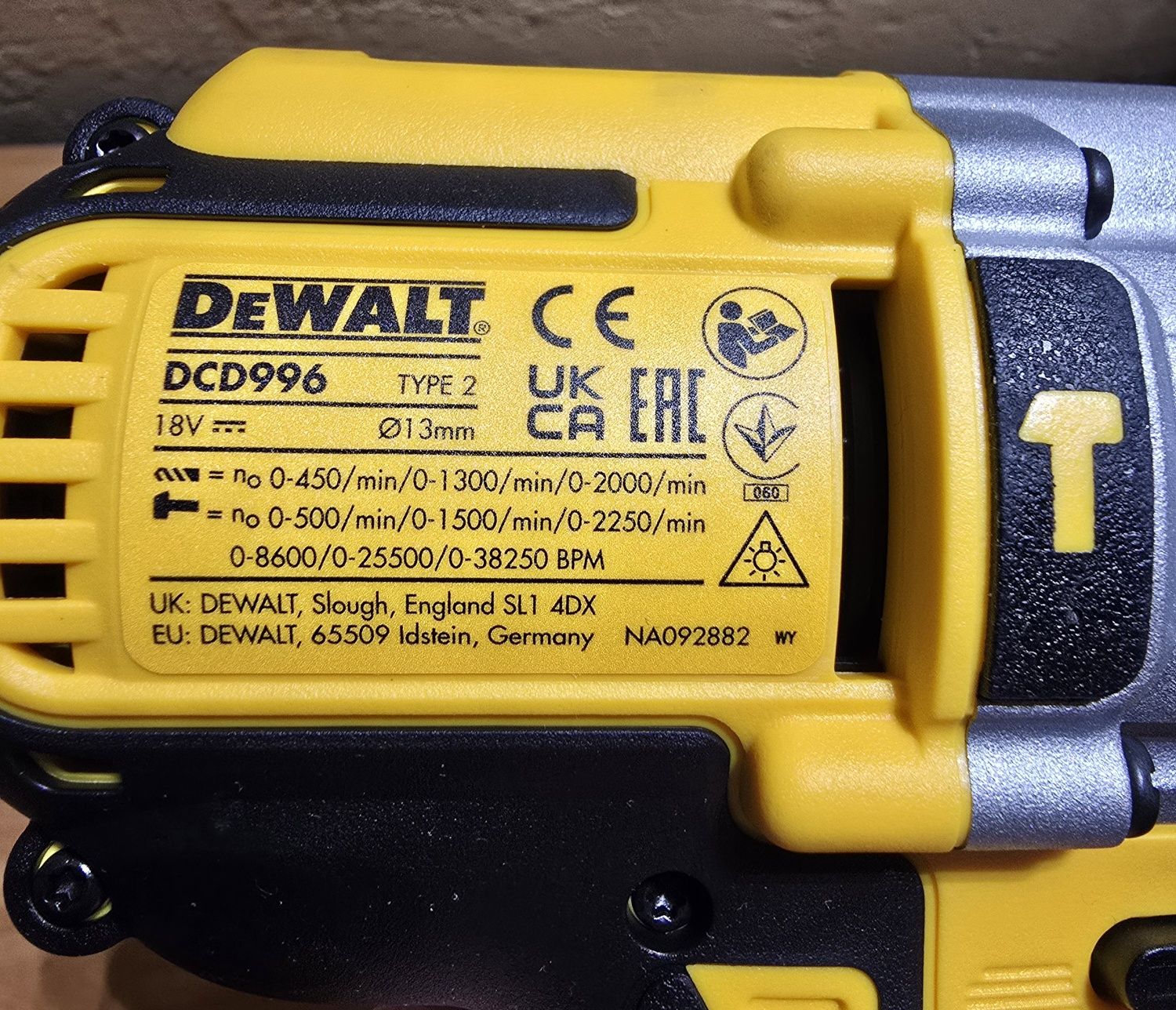 Dewalt dcd996 18v  оригінал із Англії