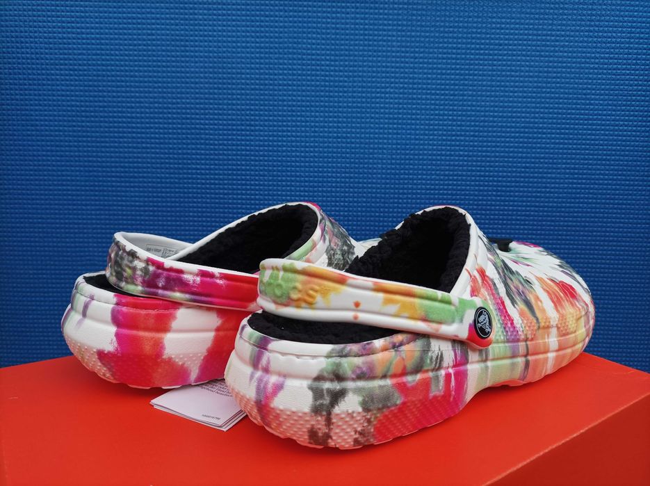Крокси Crocs Classic Tie-Dye Lined Clog (35-41) Оригінал!