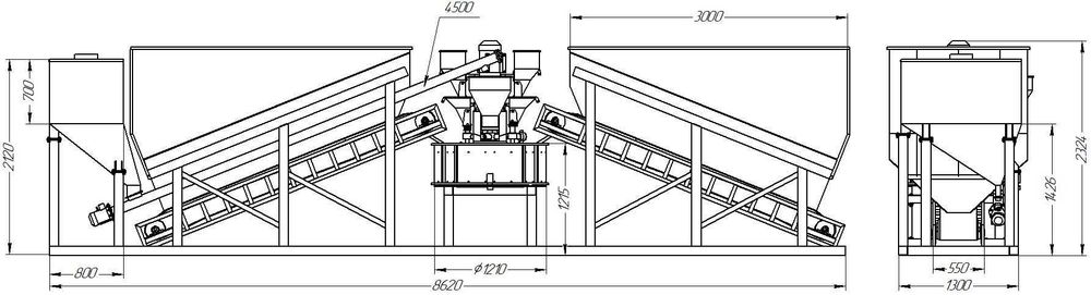 Mobilny kompleks mieszalniczy