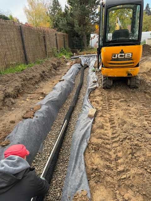 Odwodnienia, drenaże fundamentów, odzyskiwanie wody deszczowej