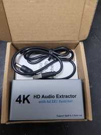 4K 60Hz HDMI audio extraktor spiltter