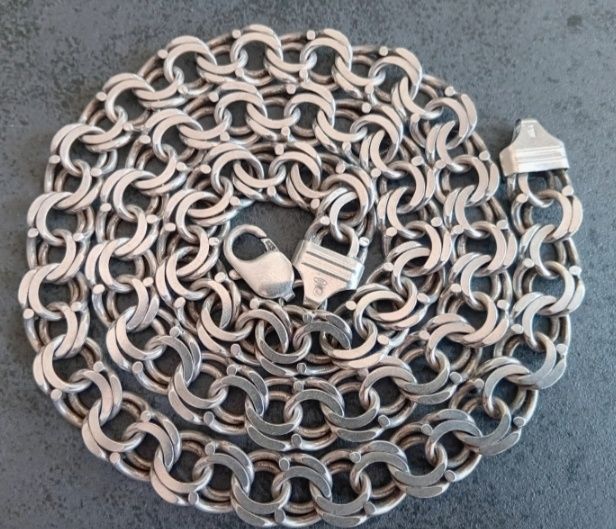 Łańcuch naszyjnik łańcuszek męski Garibaldi 44gr srebro 925 Królewski