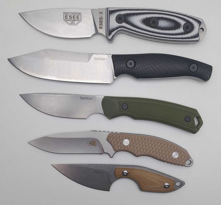 Ножі: ESEE-3, Kershaw, Rick Hinderer Flashpoint, MKM Mikro