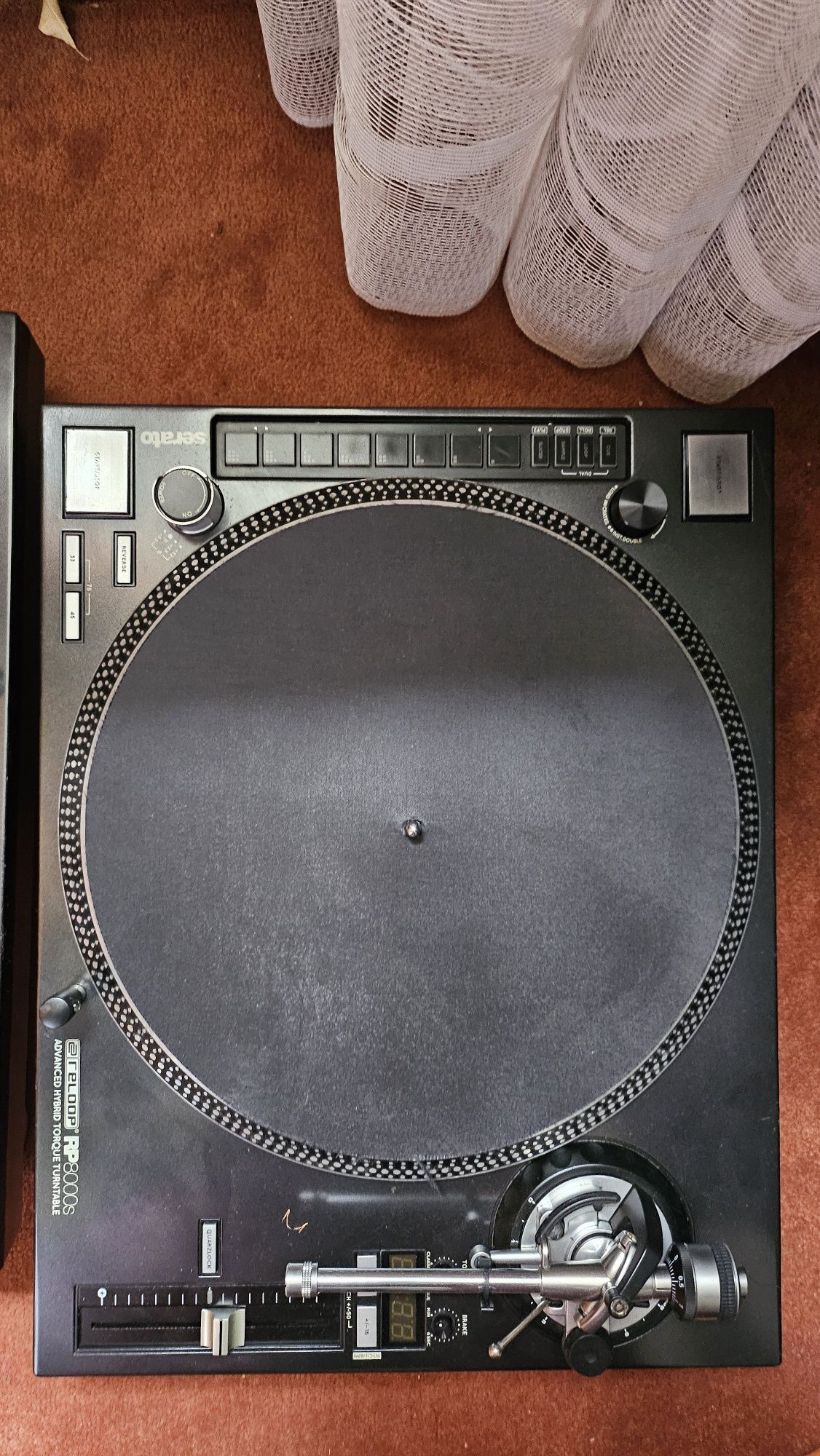 Dwa gramofony Reloop rp8000 mk1 str8 proste ramię gramofon dj midi
