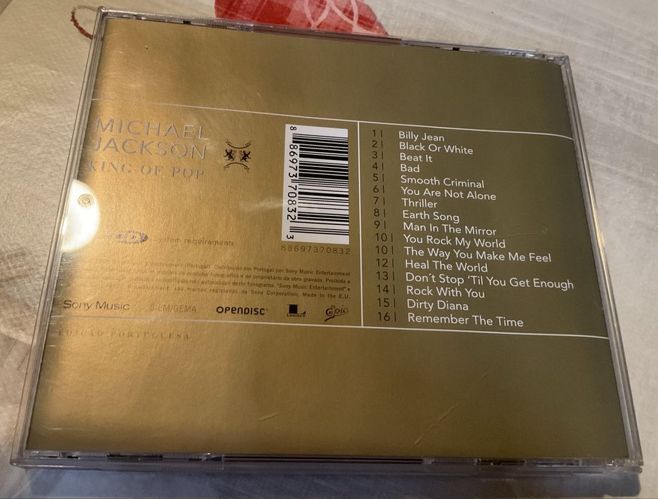 CD Michael Jackson - King of Pop - edição Portuguesa - Muito raro
