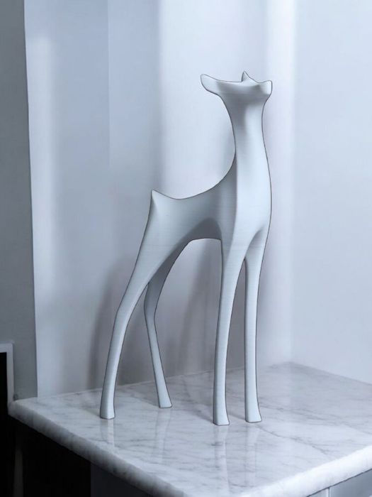 Zestaw Eleganckich Figurek Dekoracyjnych - Jeleń i Łania (2 szt.)