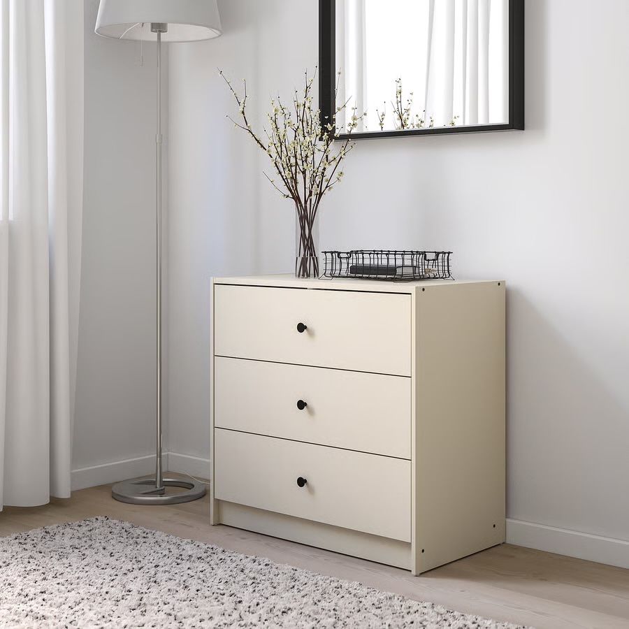 Cómoda Gusken Ikea c/ três gavetas