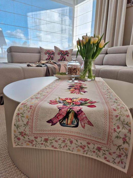 Bieżnik 40x100 cm V99 Tulipany