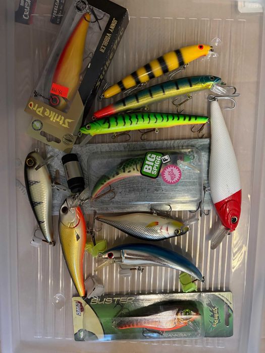 Woblery szczupakowe Strike pro, berkley, dorado itp.