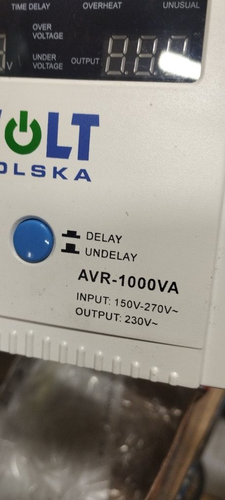 Stabilizator AVR 1000W Volt do domu agregatu zabezieczenie sieci