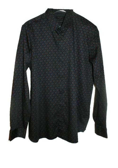 Ted Baker koszula męska we wzór op art premium slim XL