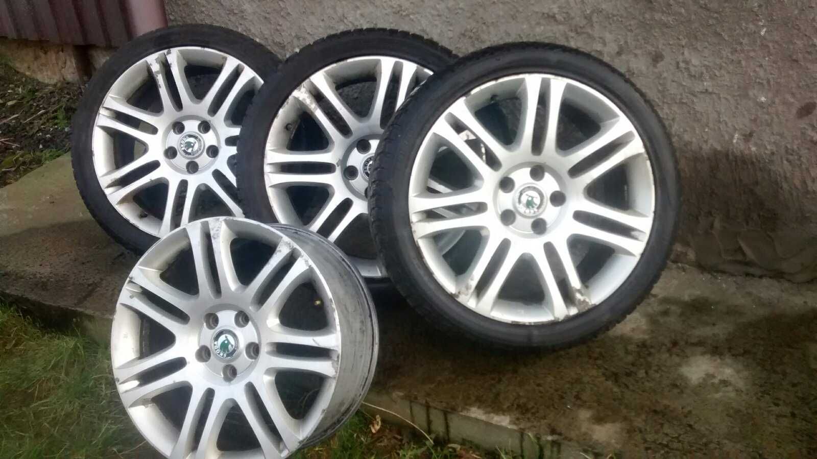 Оригинальные диски Skoda Superb II, R18, 5x112