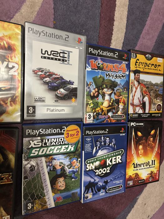 gry na konsole playstation 2 i pc doom 3, wrc, unreal II, FarCry 2