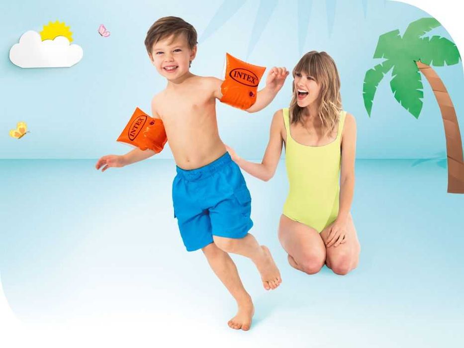 Intex 58642 Rękawki dmuchane do pływania 15 x 23 cm pomarańczowe