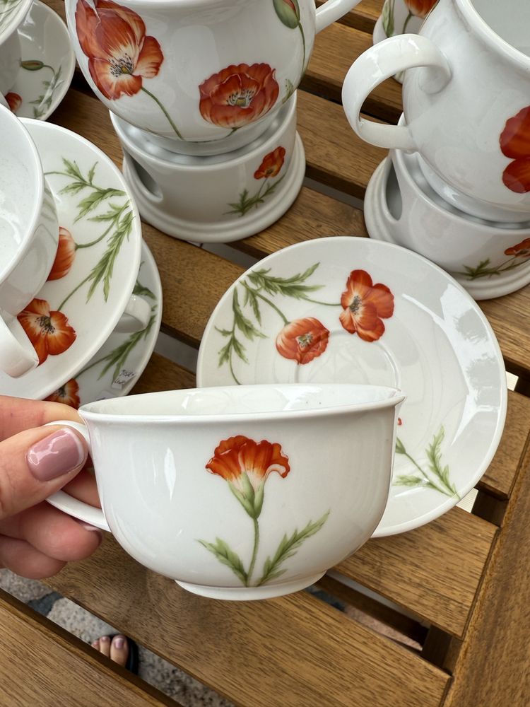 Porcelanowy zestaw do herbaty ciasta porcelana filizanki cha cult