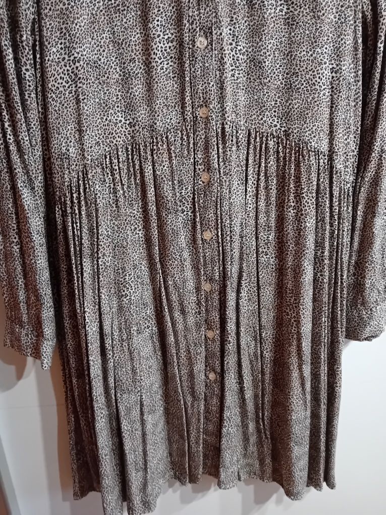 Sukienka koszulowa w panterke r M L Xl