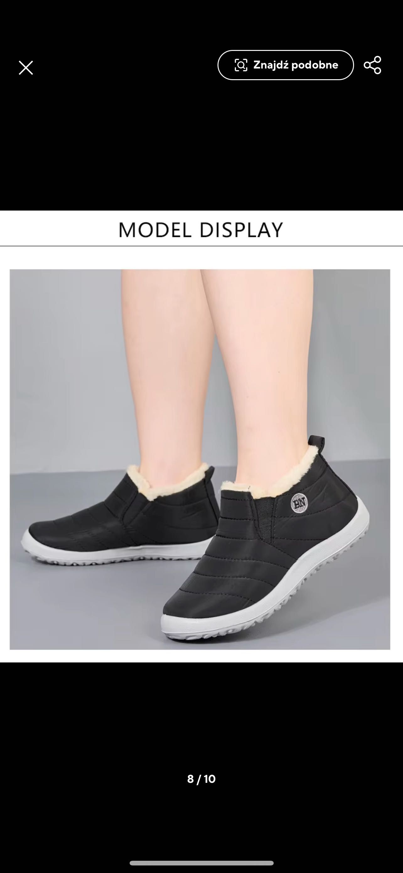 Nowe buty zimowe damskie zimowe z futerkiem 38 czarne śniegowce