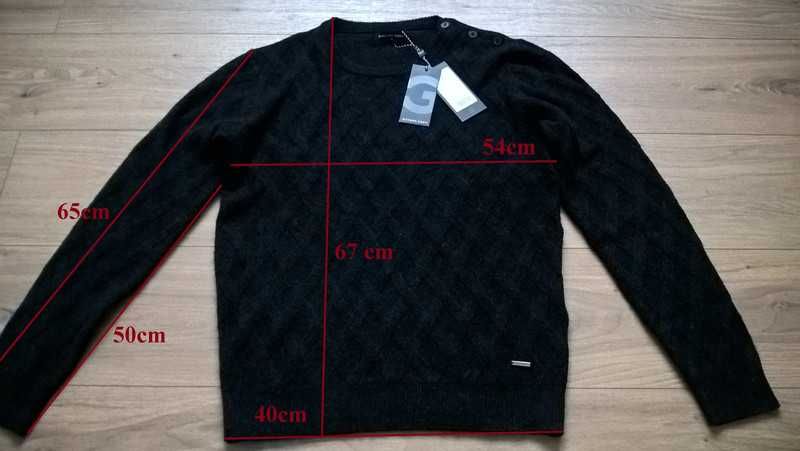 Nowy sweter Giacomo Conti, rozmiar M, kolor grafitowy