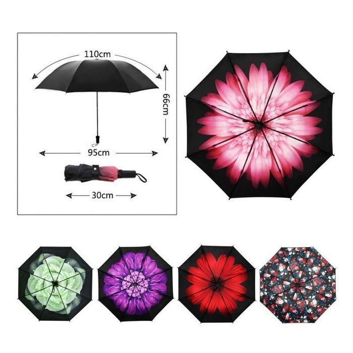 Parasol Umbrella Fioletowe Wzory Par01Wz15