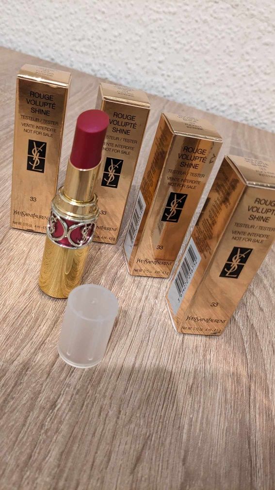 Yves Saint Laurent Rouge Volupte Shine pomadka 33 Fuchsia Intense