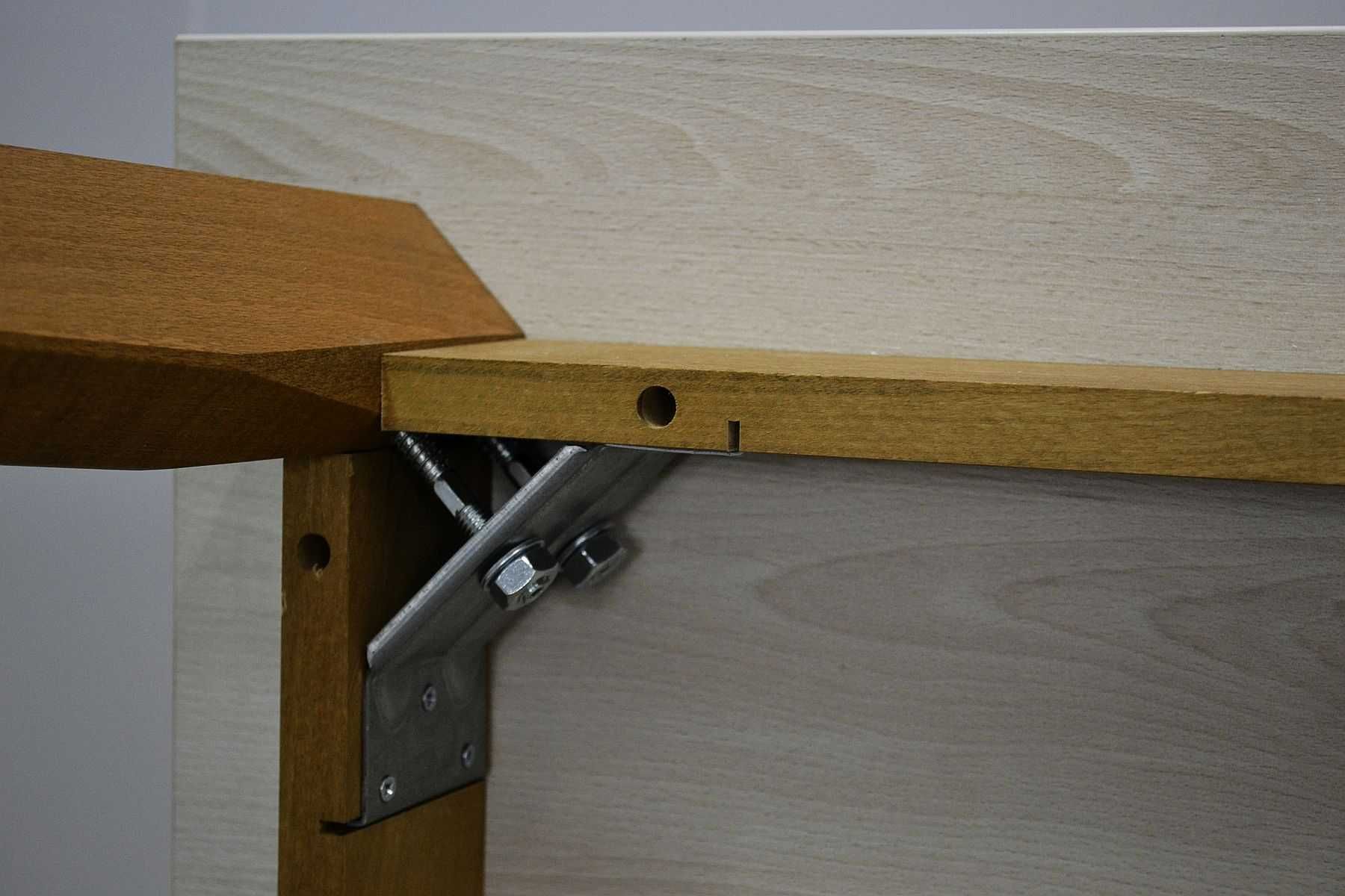 STÓŁ MDF lakierowany + DĄB olejowany 138×88 cm