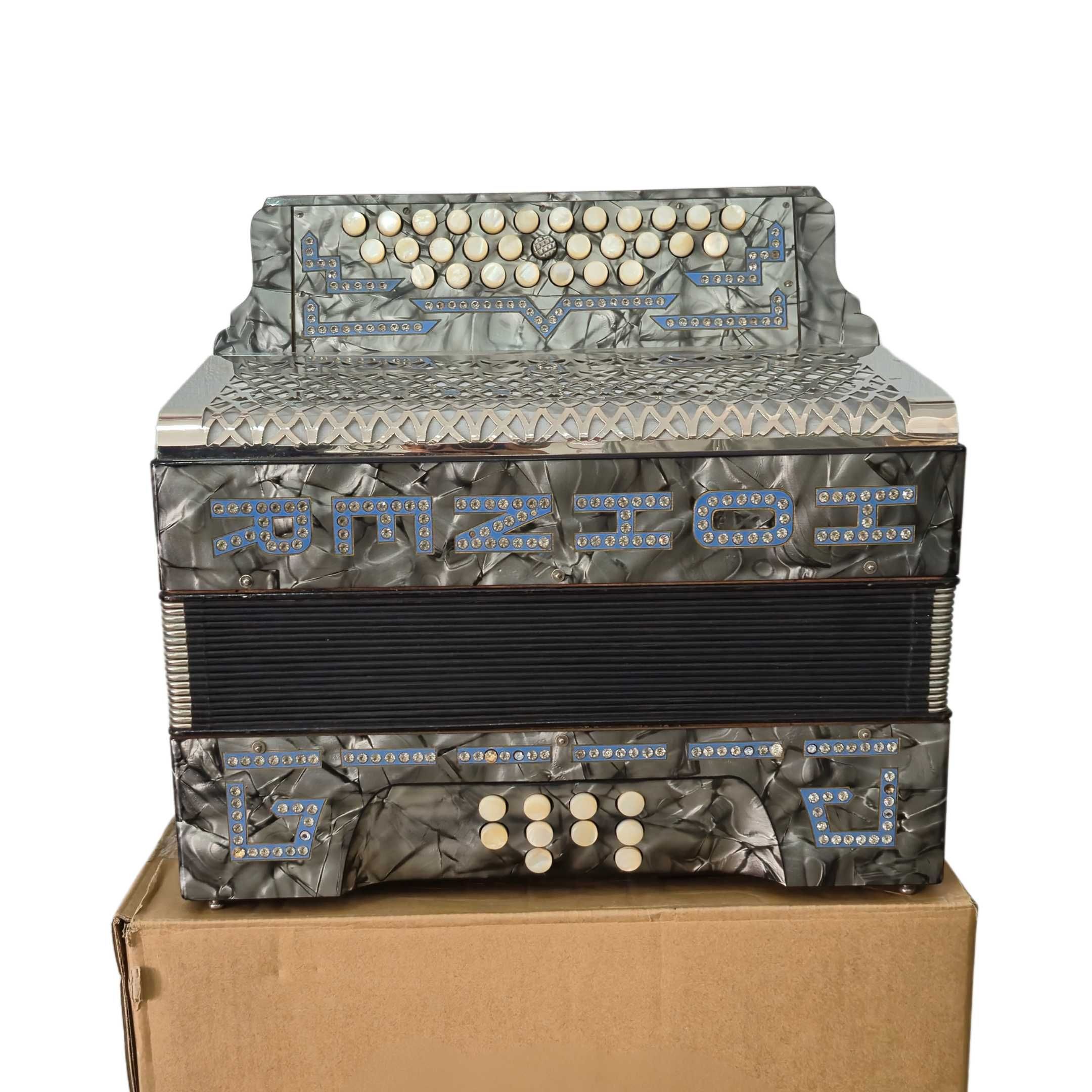 Concertina Hohner Cinza - 3ª Voz - Dó Fá
