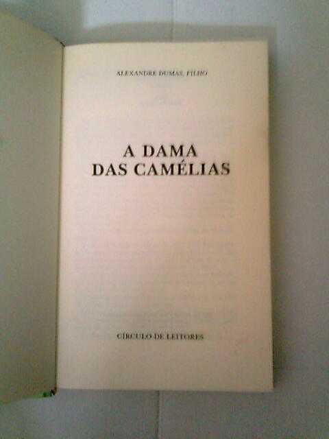 Livro A dama das camélias