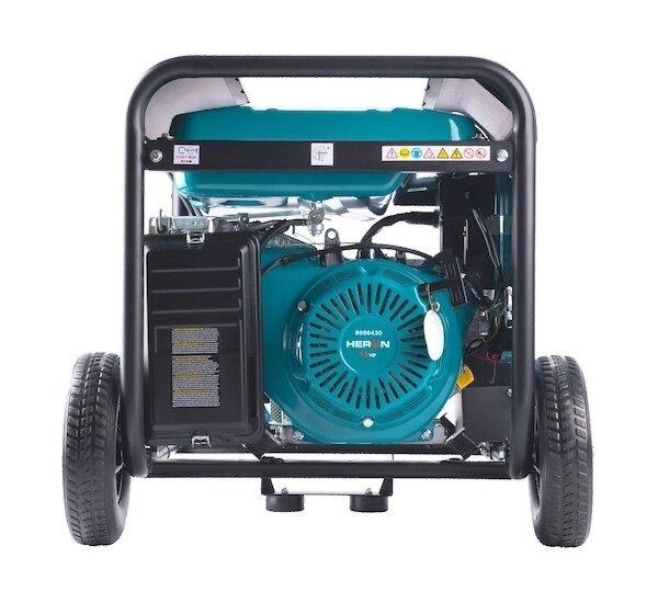 Бензиновий генератор з елек Heron  6.8 на три фази ( 5.5 на одну фазу)