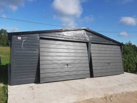 Garaż blaszany 7x5, 6x5,8 na zgłoszenie blaszak 35m2, antracyt, biały,