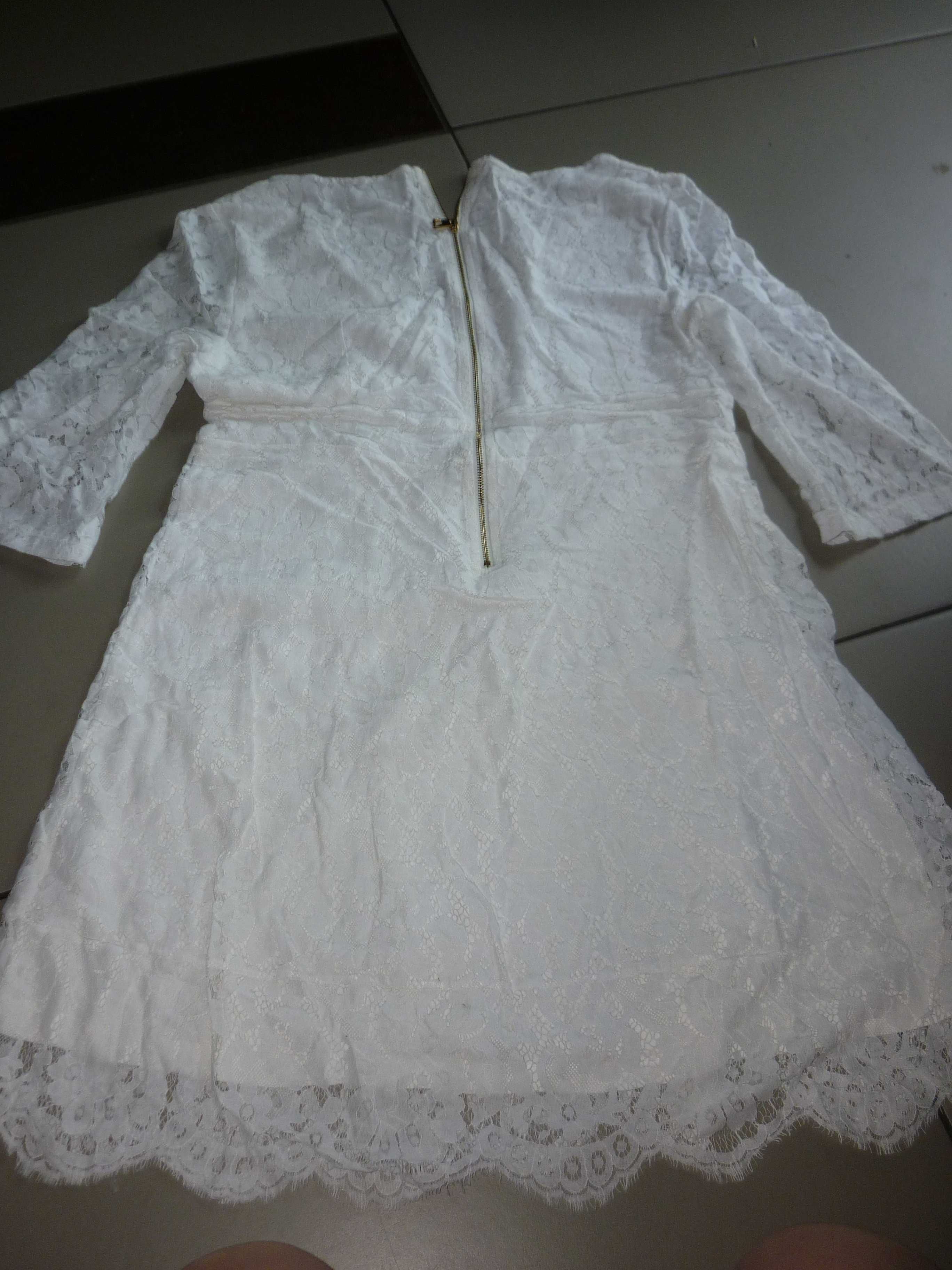 Chiara Forthi koronkowa biała sukienka